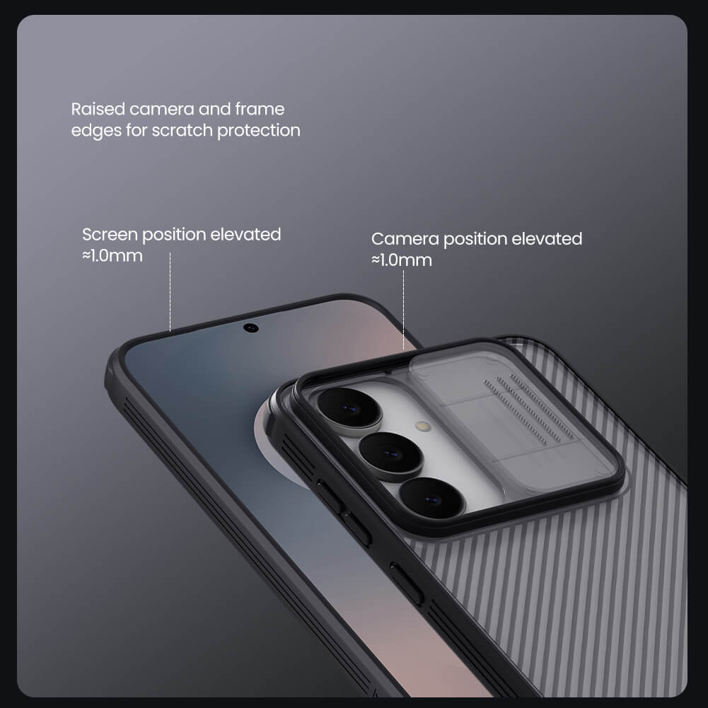 Чехол-крышка NILLKIN для Samsung Galaxy S25 FE (S25 Fan Edition) (серия CamShield Pro Clear version)